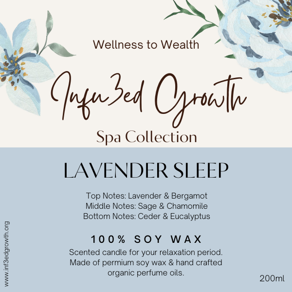 Lavender Sleep Scented Candle (200ml)